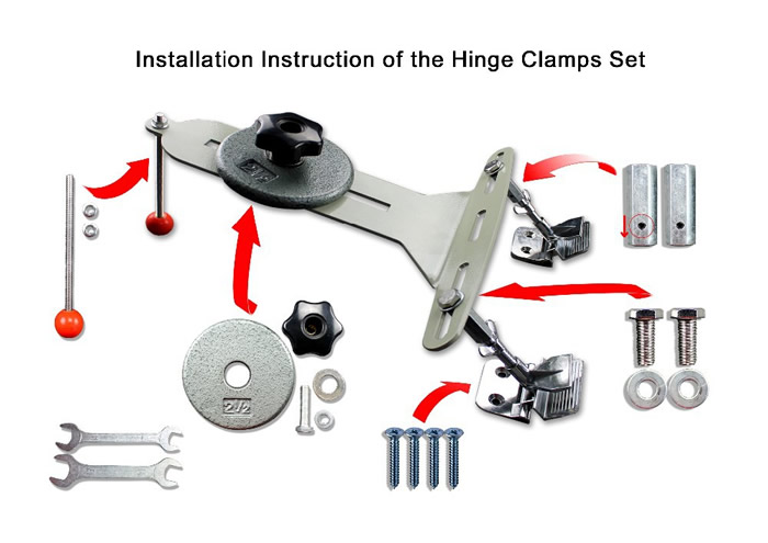 Screen Printing Set With Hinge Clamps