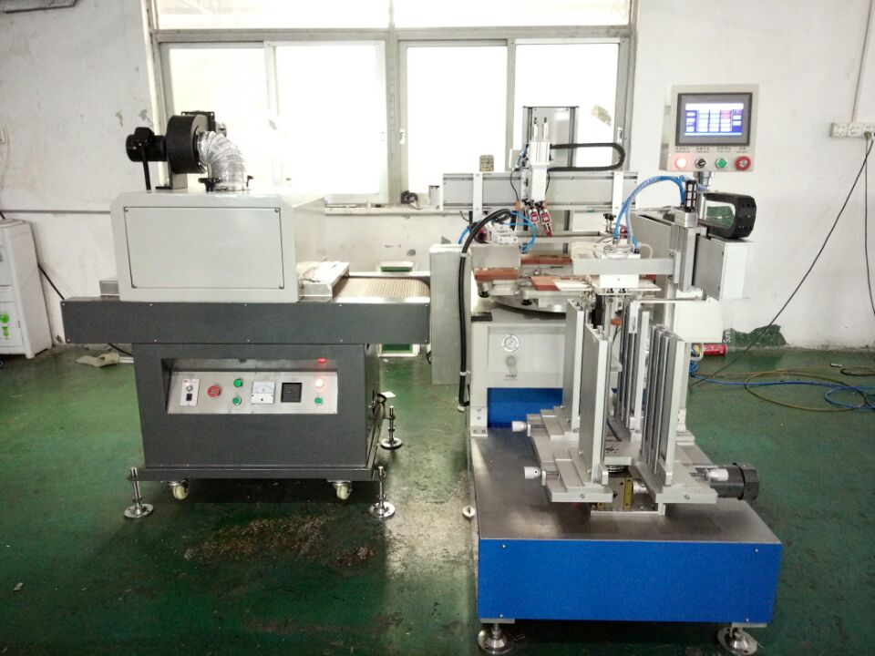 Automatic UV silk screen printing machine on aluminum rulers