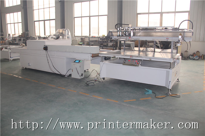 Flat Bed Screen Printing Machine with Auto Unload System and  IR Tunnel