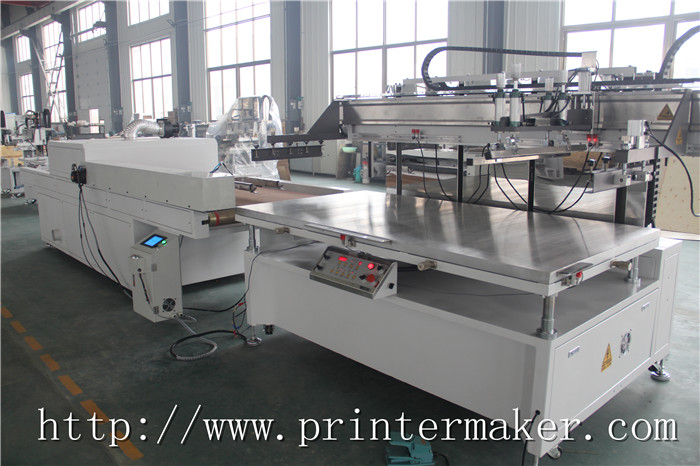 Flat Bed Screen Printing Machine with Auto Unload System and  IR Tunnel