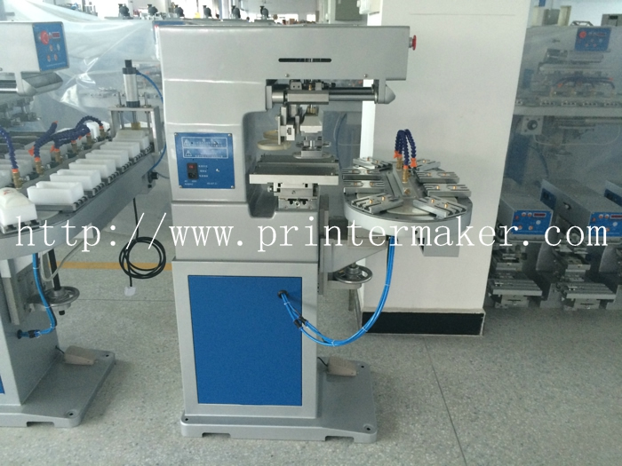 2 Colors Conveyor Belt Ink Cups Pad Printing Machine