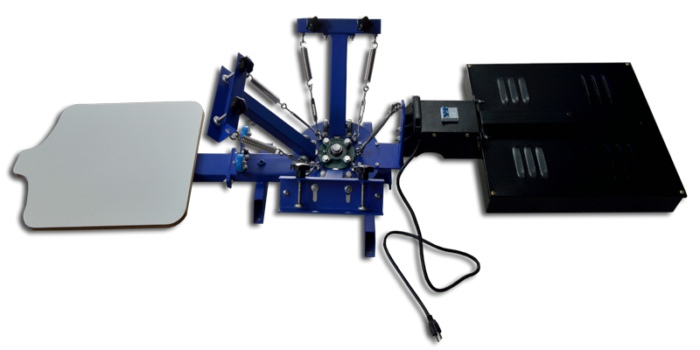 3 Color 1 Station Flash Dryer Screen Press 3 Color 1 Station Flash Dryer Screen Press