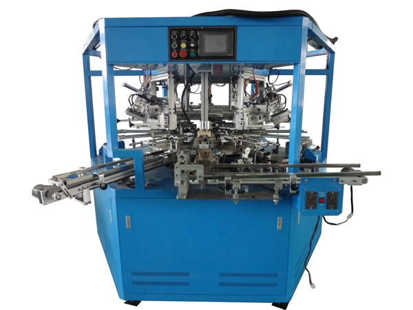 3 Colors LED Rotary Fully Automatic Screen Printing Machine