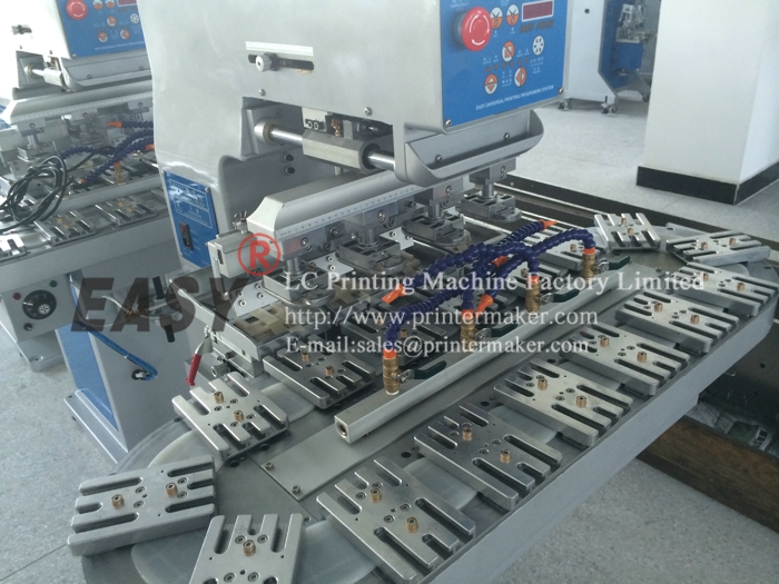 4-Color Pad Printing Machine with Conveyer