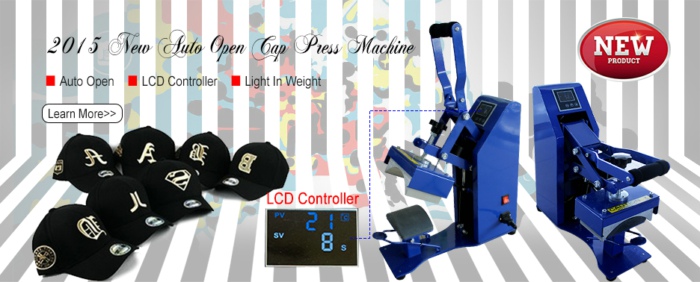 Auto Open Cap Heat Press Machine