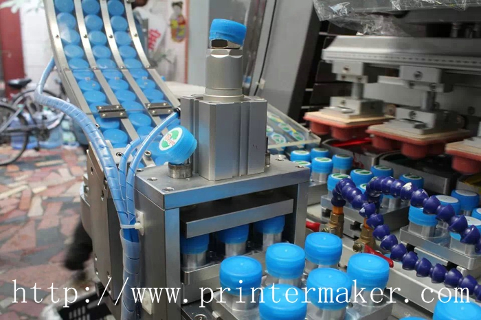 4 Colors Automatic Pad Printing Machine For Caps With PLC Auto Servo Control