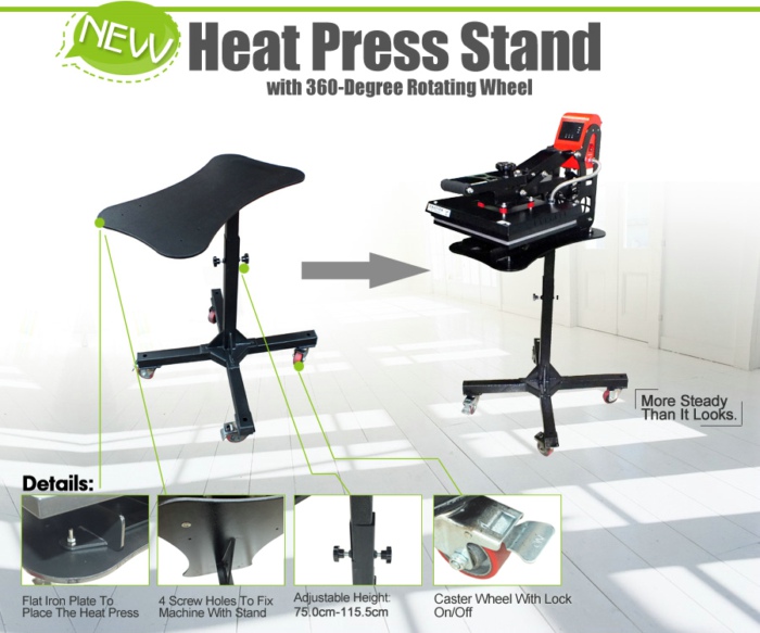 Clamshell Heat Press Stand