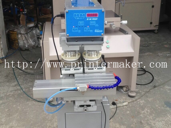 Economic Tabletop 2 Color Ink Cup Pad Printing Machine