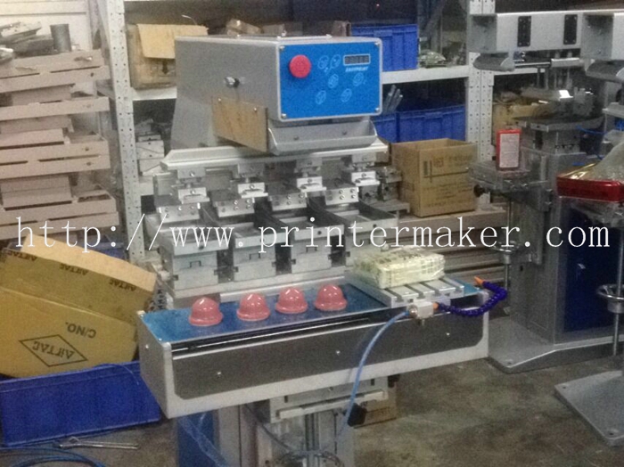Economical 4 Color Tampo Printing Machine with Shuttle Working Table