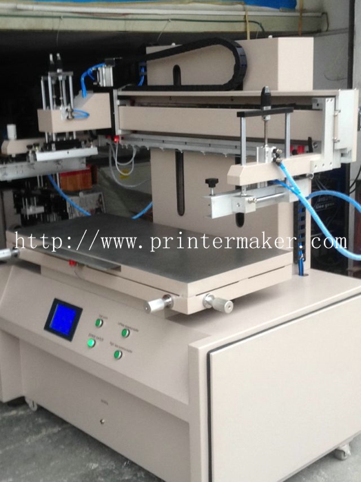 Plane Screen Printer with Servo Motor and PLC Control