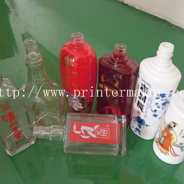 Rotary 5 Color Automatic Glass Bottle Screen Printer