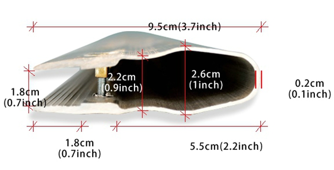 Screen Printing Squeegee Blade in Aluminum Handle