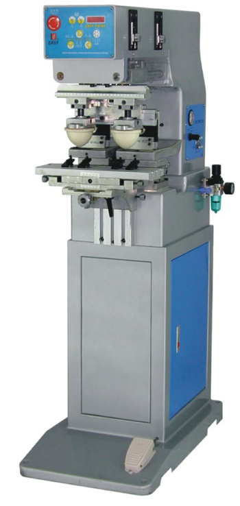 One Color Pad Printing Machine with Two Heads