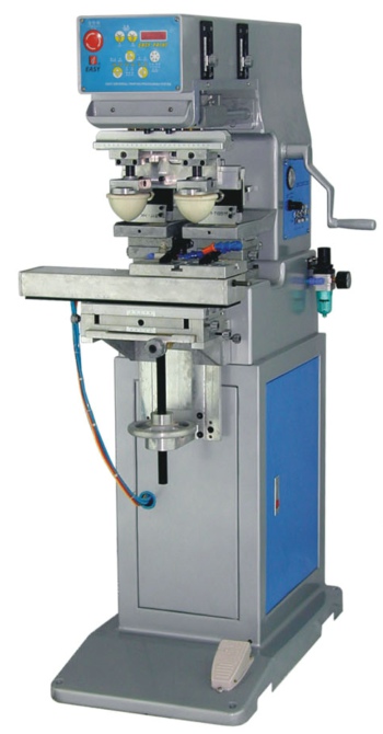 Two Color Pad Printing Machine with Shuttle