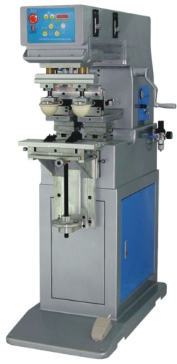 One Color Pad Printing Machine with Two Heads for Large Images