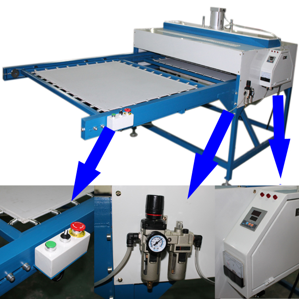 Double Layer Pneumatic Heat Press Machine