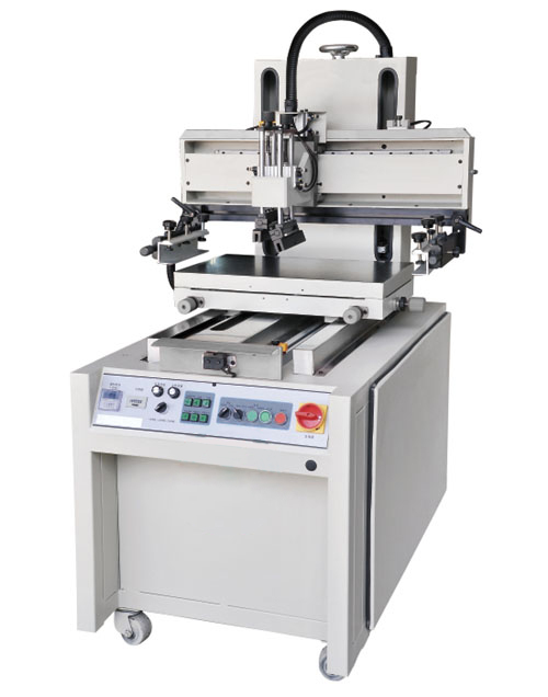 Flat Screen Printing Machine with Sliding Working Table