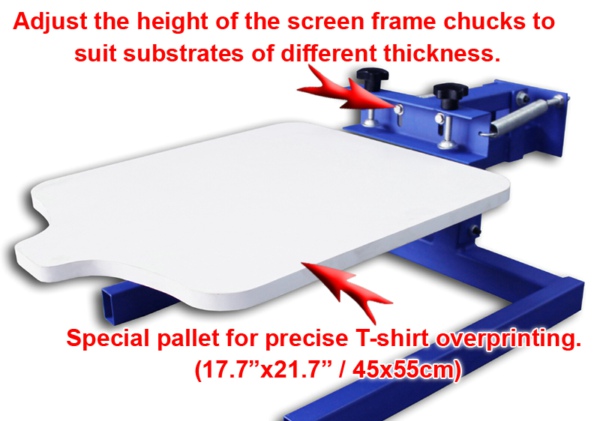 1 Color T-shirt Manual Screen Printer