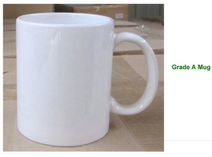 Grade A 11oz White Ceramic Sublimation Mug