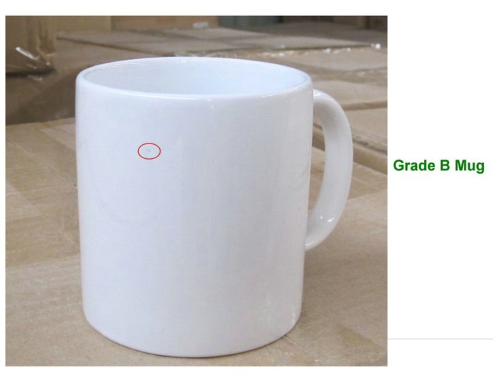 Grade A 11oz White Ceramic Sublimation Mug