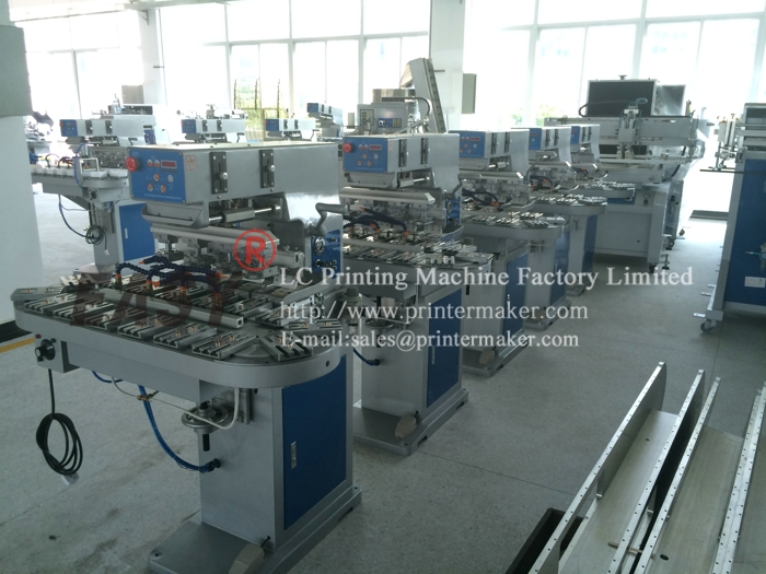 4-Color Pad Printing Machine with Conveyer