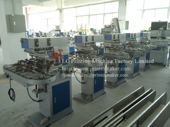 4-Color Pad Printing Machine with Conveyer