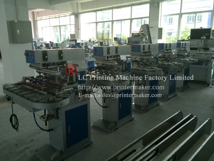 4-Color Pad Printing Machine with Conveyer