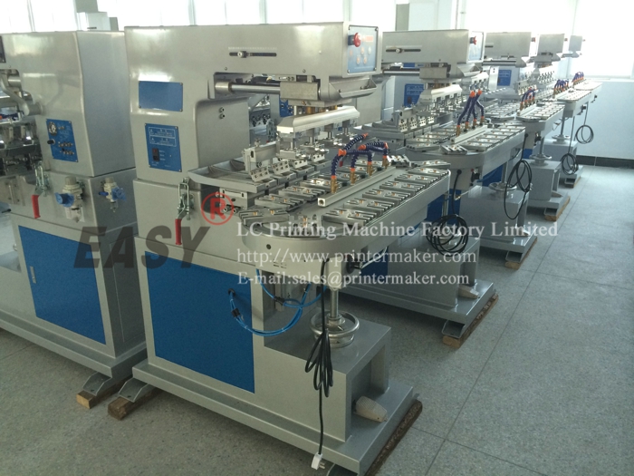 4 color pad printing machine with carousel