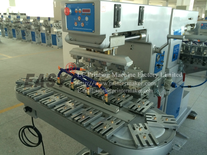 4 color pad printing machine with carousel