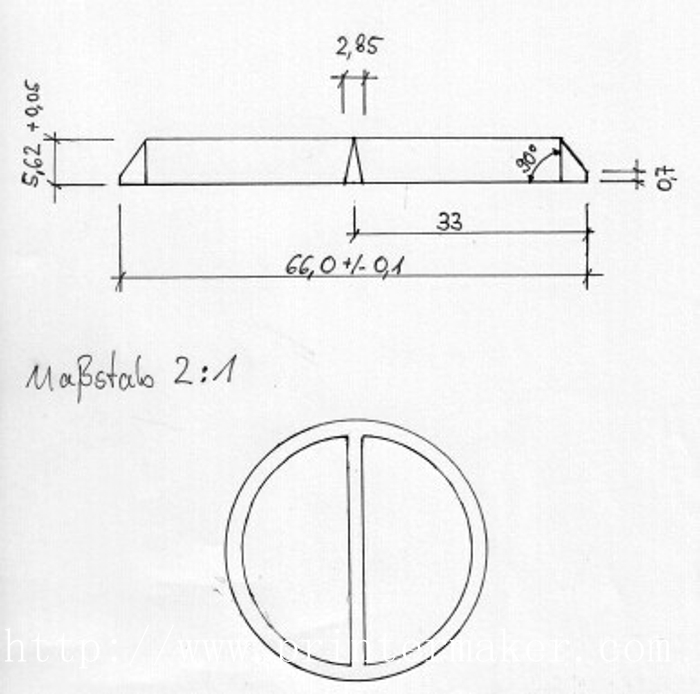 Special Tungsten Steel Ring At Size Of 66*60*5.62MM