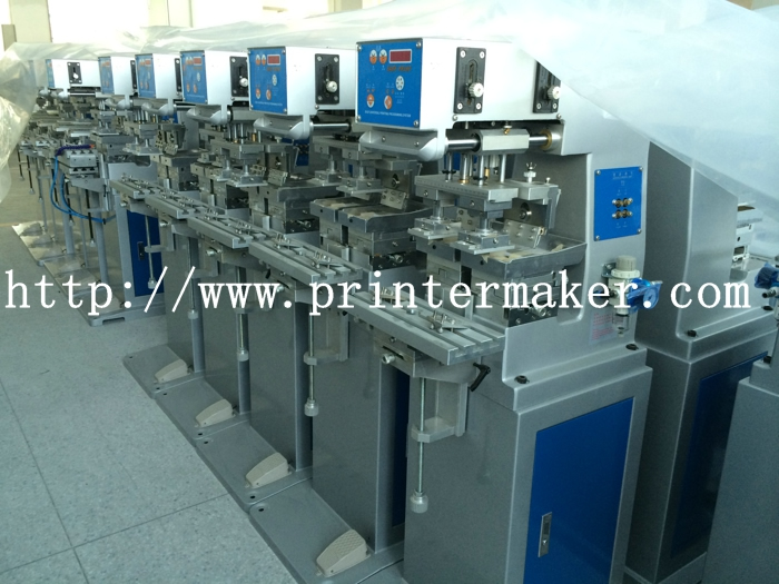 One Color Pad Printing Machine with Two Heads for Large Images