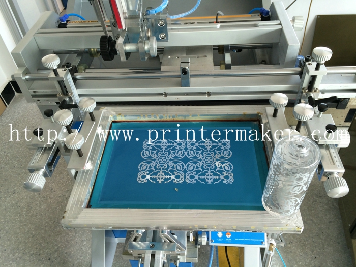 400AB Semi Automatic Silk Screen Printing Machine for Glass Bottles