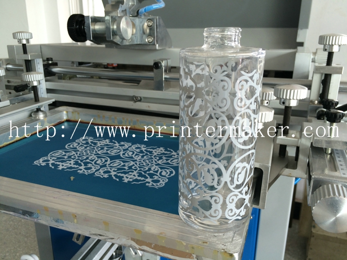 400AB Semi Automatic Silk Screen Printing Machine for Glass Bottles