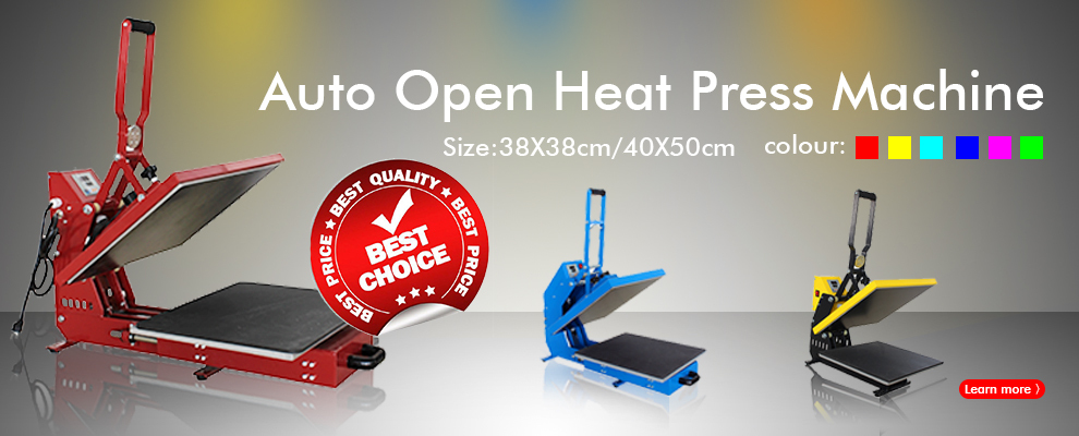 auto open heat press machine