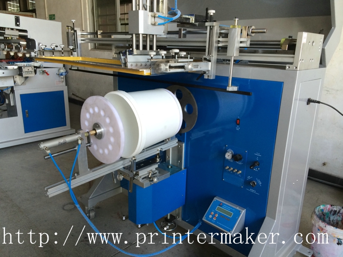 How To Print On Bucket With Silk Screen Printing Machine