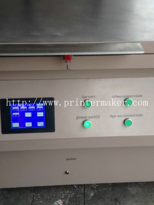 Plane Screen Printer with Servo Motor and PLC Control