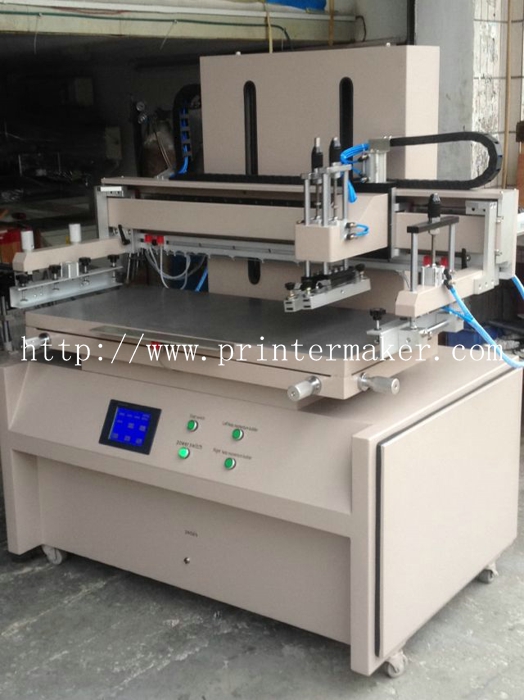 Plane Screen Printer with Servo Motor and PLC Control