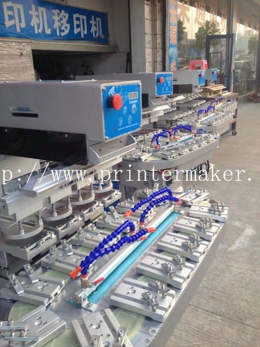 Economy 4 Color Ink Cup Pad Printing Machine with Carouse