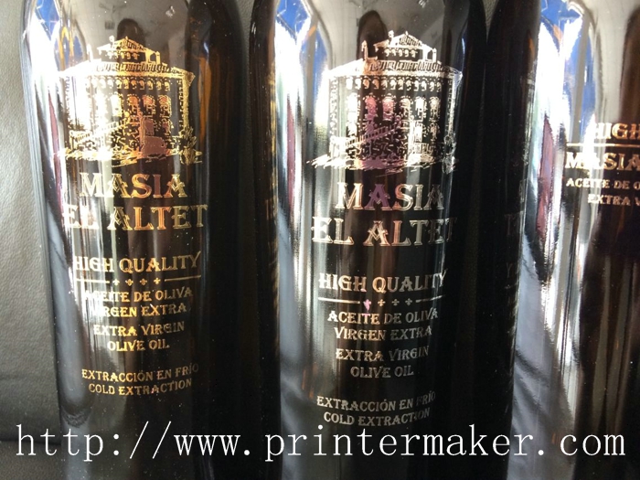 Silk Screen Printing and Hot Stamping Printing Solution for Glass Wine Bottles