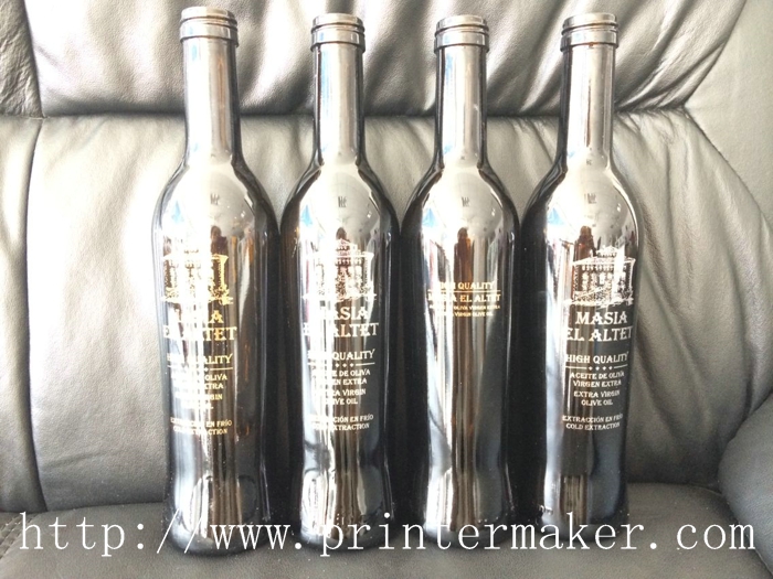 Silk Screen Printing and Hot Stamping Printing Solution for Glass Wine Bottles