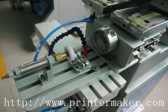 Two Colors Pad Printing Machine with Rotate Inflation Fixture for Plastic Bottles