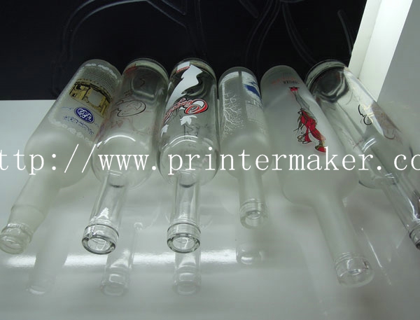 Rotary 5 Color Automatic Glass Bottle Screen Printer