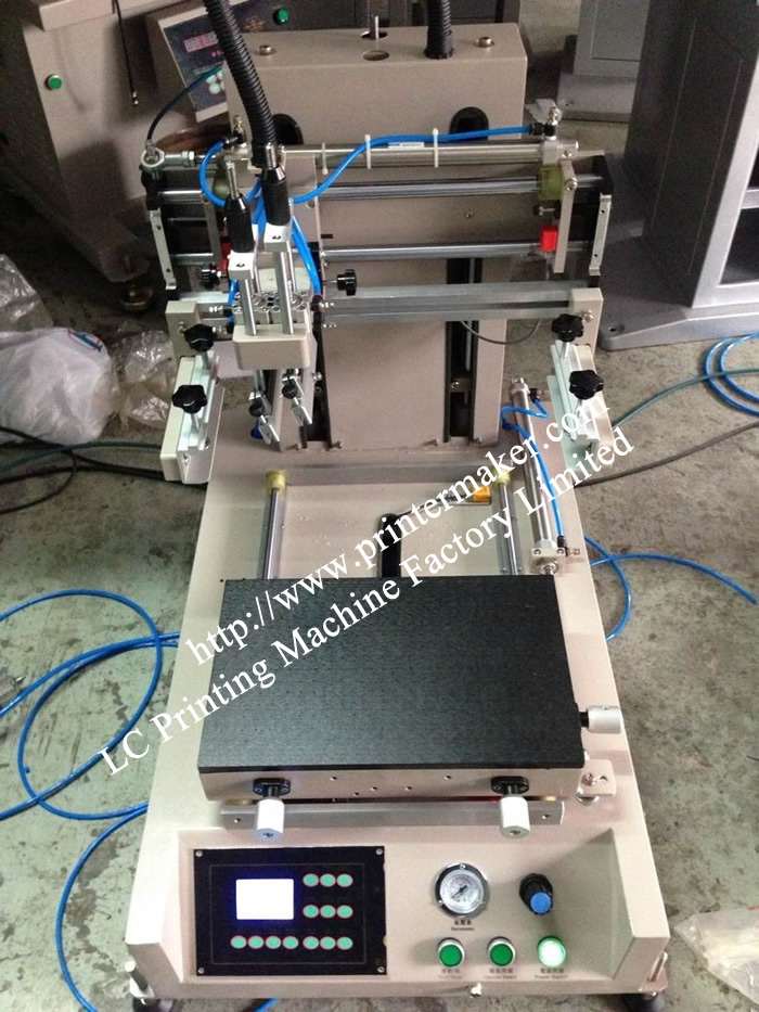 Desktop Flat Screen Printer with Sliding Vacuum Table
