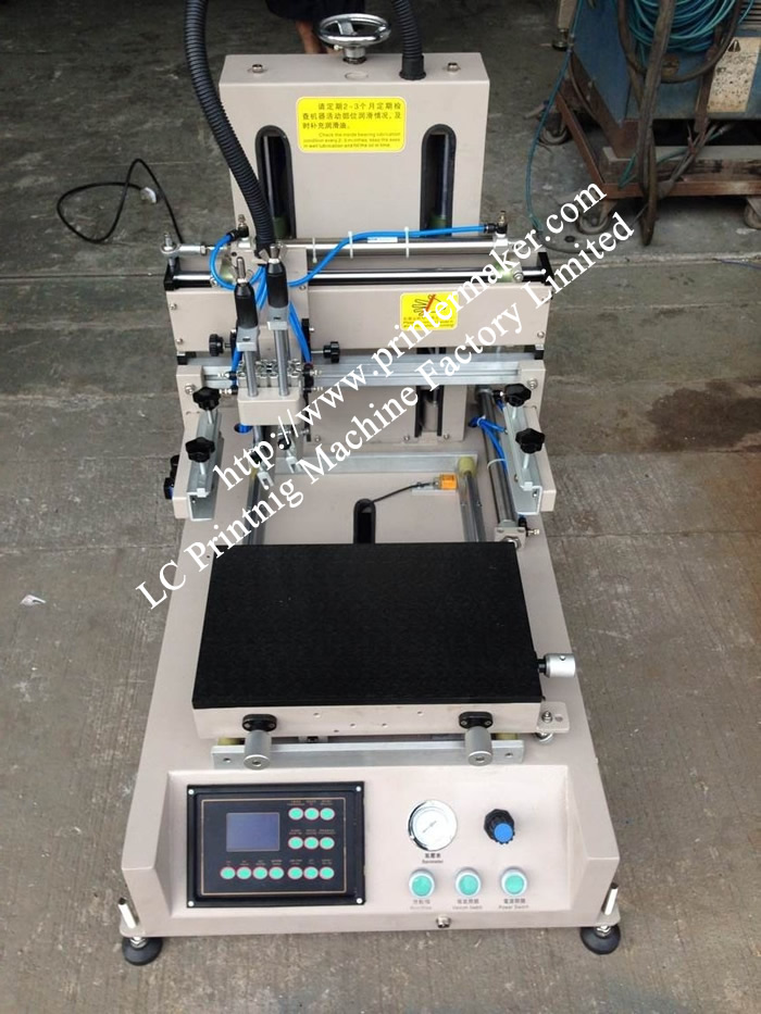 Desktop Flat Screen Printer with Sliding Vacuum Table