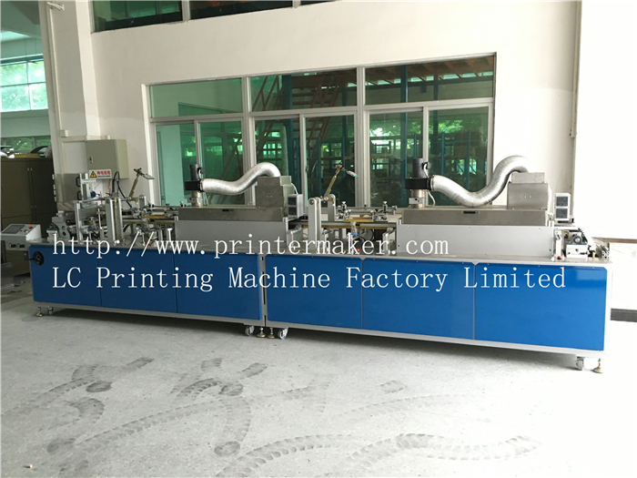 Two Color Stations Automatic Pen Rod Silk Screen Printing Machine