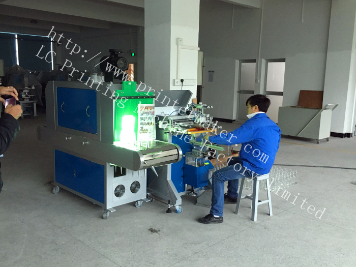 Semi Auto Printing Glass Bottles Line