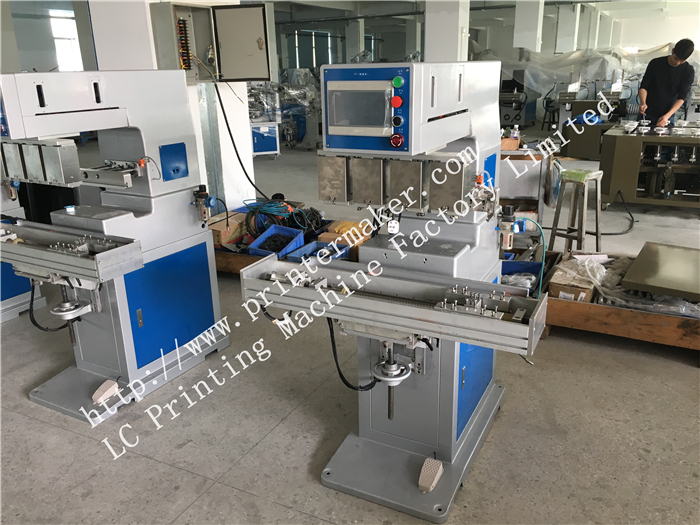 4 sets of ordering servo control 4 colors 4 head ink cup pad printing machine's order from USA customer