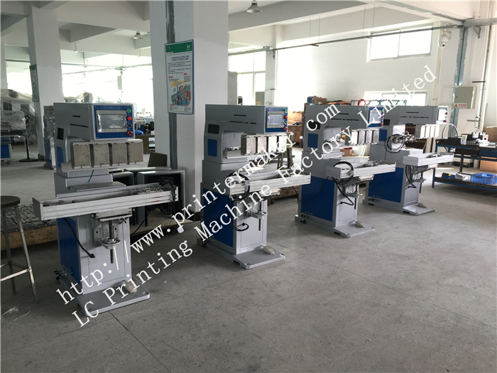 4 sets of ordering servo control 4 colors 4 head ink cup pad printing machine's order from USA customer