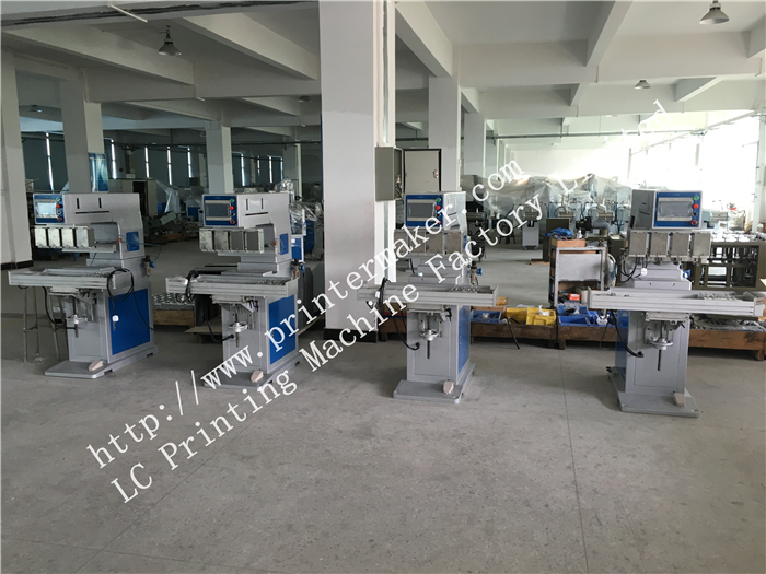 4 sets of ordering servo control 4 colors 4 head ink cup pad printing machine's order from USA customer