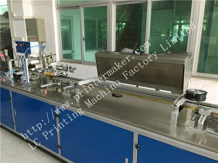 Vietname customer's New Structure Ordering Automatic Pen Rod Silk Screen Printing machine  mode APS-150